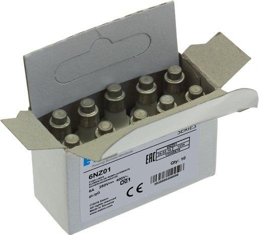 Sicherungseinsatz Niederspannung 6 A AC 400 V D01 gL/gG IEC träge 