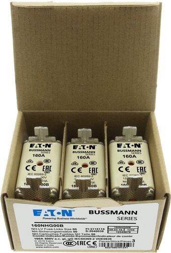 Sicherungseinsatz Niederspannung 160 A AC 500 V NH00 gL/gG IEC 
