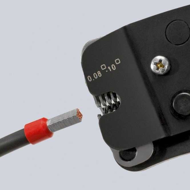 Selbsteinstellende Crimpzange für Aderendhülsen 190 mm 