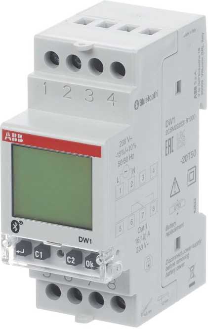 Digitale Wochenzeitschaltuhr 1 Kanal Schaltstrom 16A/230VAC Bluetoothschnittst 