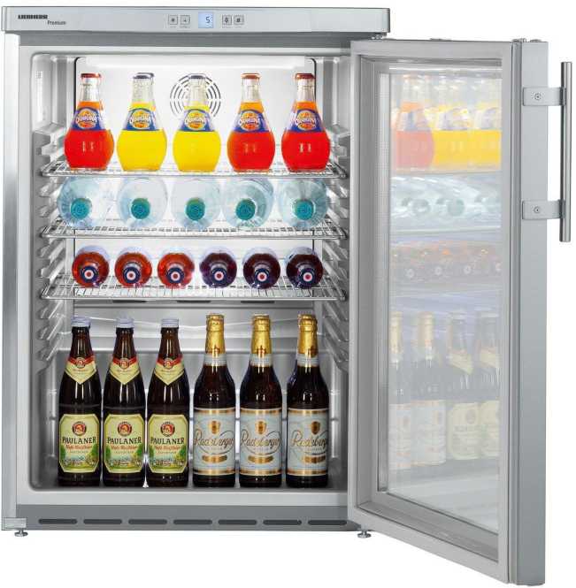 Umluftkühlschrank unterbaufähig mit Isolierglastür FKUv 1663 