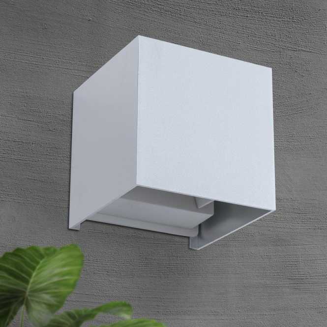 CUBE Außenleuchte 11-1192 Alu LED 2x3W 400lm 3000K IP54 