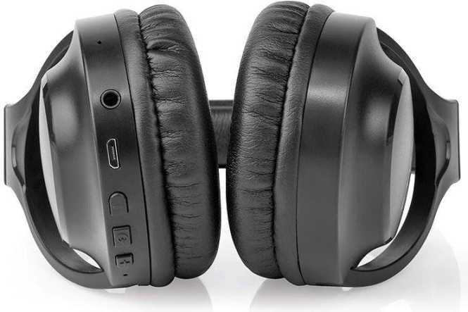 Kabellose Kopfhörer Bluetooth Over-Ear Schwarz 