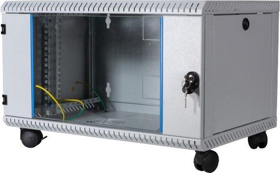 19 Zoll Wandgehäuse fest 1-teilig Tiefe 400mm RAL7035 