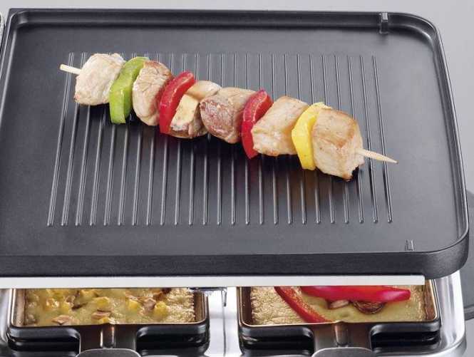Raclette-Grill mit Naturgrillstein und Grillplatte RG 2373 