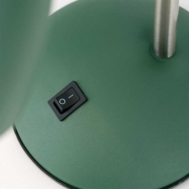 School Tischlampe 4-1187 grün 1xE27 max. 40W H33cm 22,5x14,5cm mit flexiblem Arm 