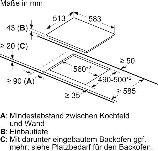 Glaskeramik Kochfeld NKN645GA2E 