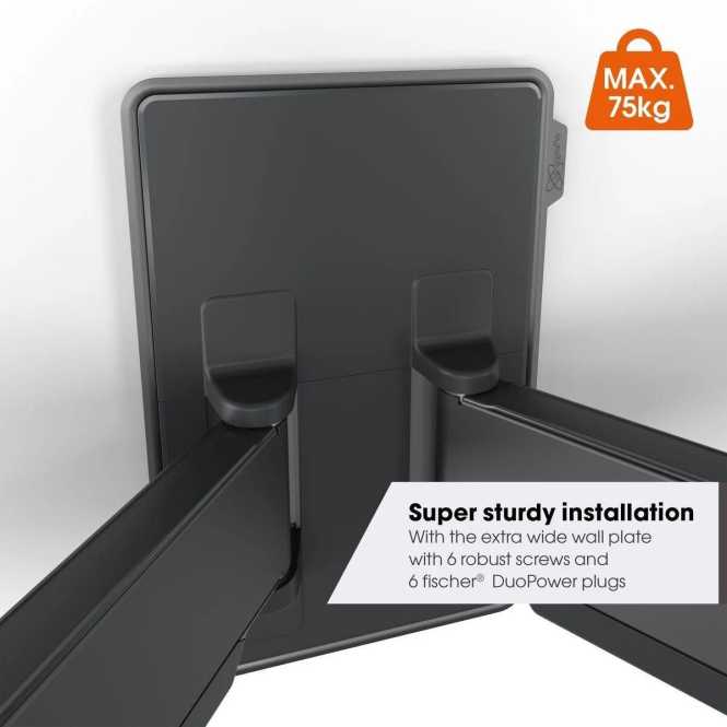Schwenkbare TV-Wandhalterung TVM 5855 Elite 