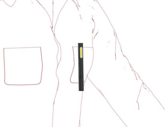 Stift- und Prüfleuchte W2 mit zwei AAA-Batterien 