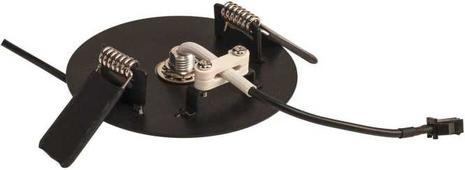 HELIA 30 Pendelleuchte LED 3000K rund schwarz flache Rosette zum Einbau 7,5W 