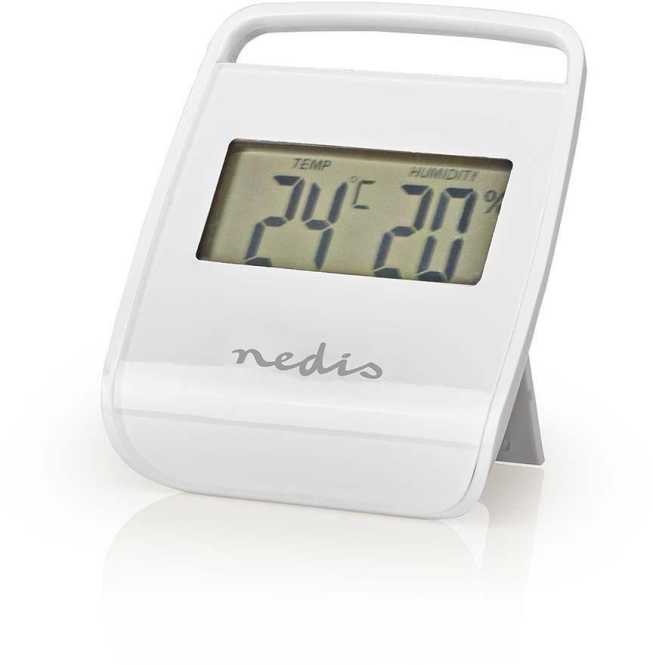 Thermometer innen Raumtemeratur und Raumfeuchtigkeit weiß 