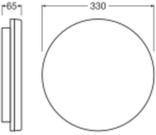 Anbauleuchte SURFACE FLAT ROUND SENSOR 330 P 19W CPS 