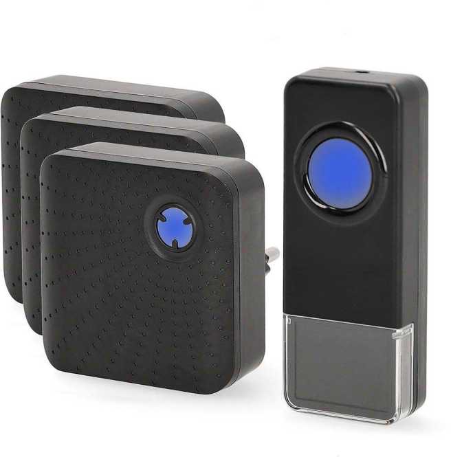 Drahtloses Türklingel Set DOORB310BK3 schwarz 