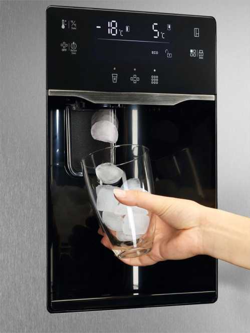 Side by Side Kühl-Gefrierkombinaton 1770 mm 572 L Edelstahl 