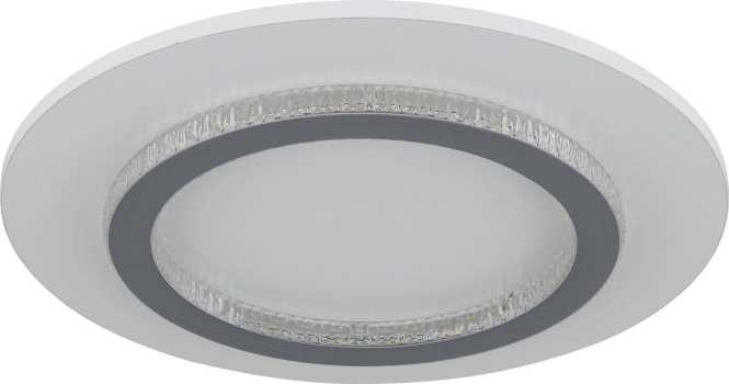 Deckenleuchte 24W LED CCT Dimmbar Jayden weiß Kristall 