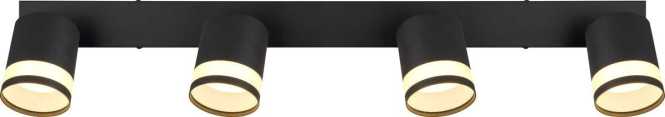 Deckenleuchte 4xGX53-LED 7W 3000K Lucero Opal schwarz 