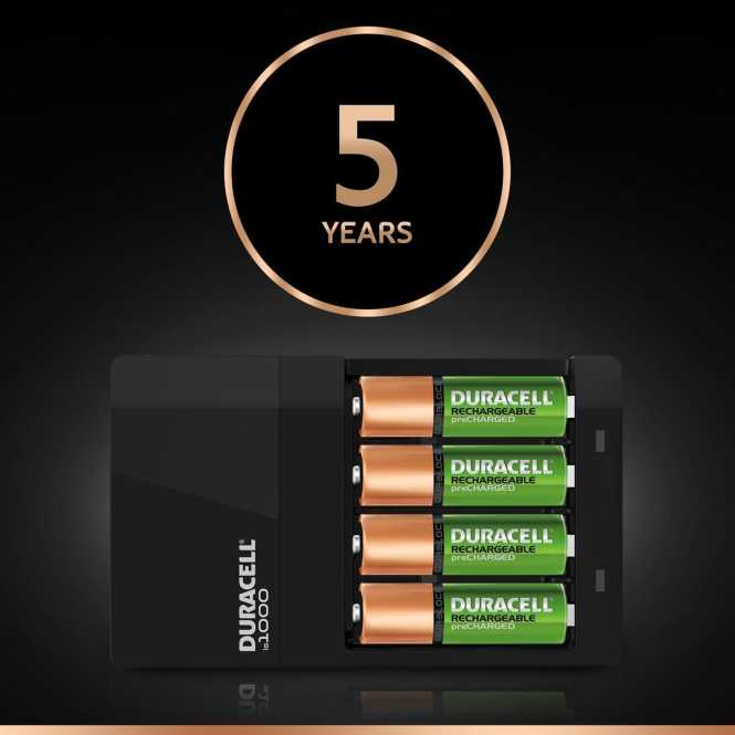 Ladegerät 4 Stunden Hi-Speed Value +Akkus 2xAA 1300mAh+ 2xAAA 750mAh 