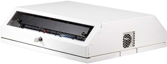 19-Zoll Wandgehäuse 3HE-Vorne 5HE-Hinten reinweiß 