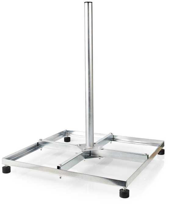 Satellitenbalkonständer für Sat Spiegel 90 cm Wandplatte 4x30x30 cm Länge 75 cm 