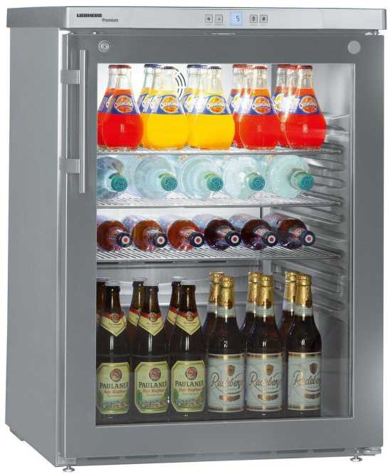 Umluftkühlschrank unterbaufähig mit Isolierglastür FKUv 1663 