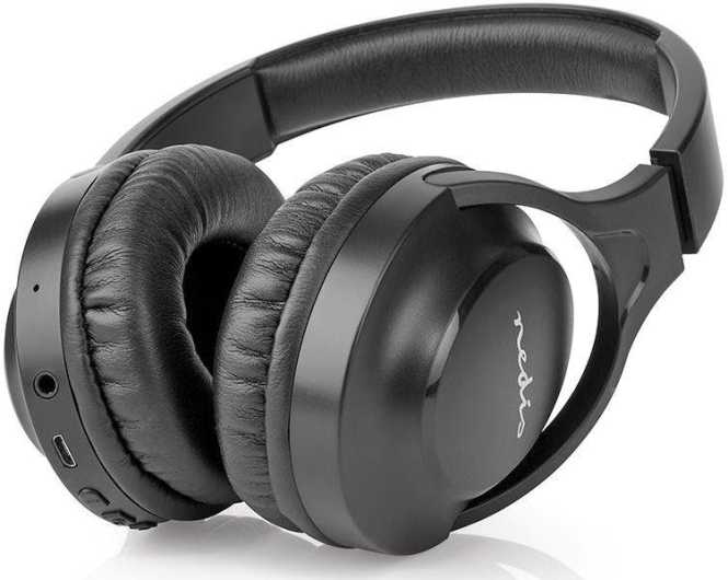 Kabellose Kopfhörer Bluetooth Over-Ear Schwarz 