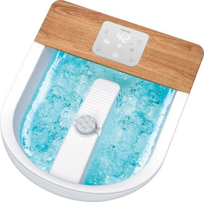 Fußsprudelbad FB 65 + 3 Pediküre Aufsätze 