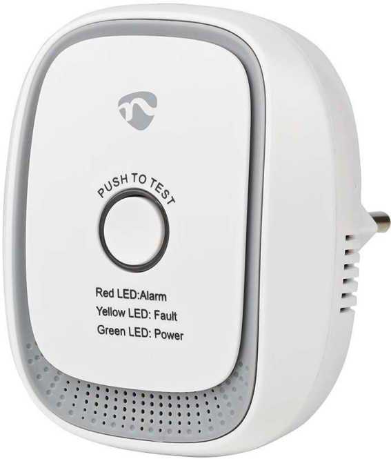 Smartlife Gasdetektro ZBDG11CWT Mit Testtaste 75 dB Weiss 