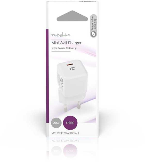 USB-Netzladegerät USB-C 3A 20W automatische Spannungswahl weiß 