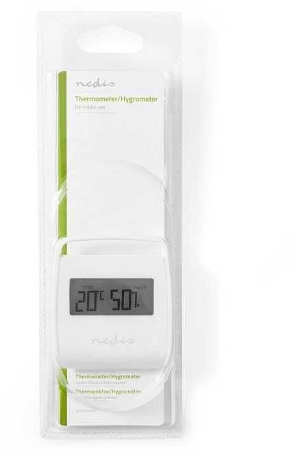 Thermometer innen Raumtemeratur und Raumfeuchtigkeit weiß 