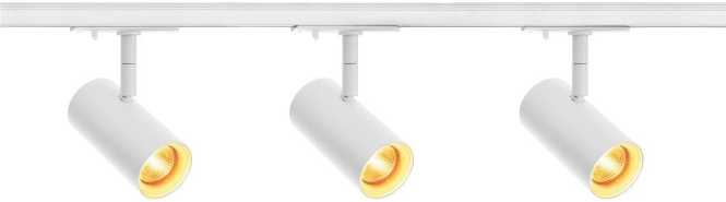 NOBLO SPOT Schienensystem Set rund 2700K 19W Phasenabschnitt 32° weiß 