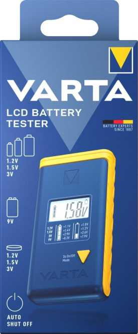 Batterietester LCD Battery Test Messbereich 1,2 V/1,5 V/3 V/9 V Akku 