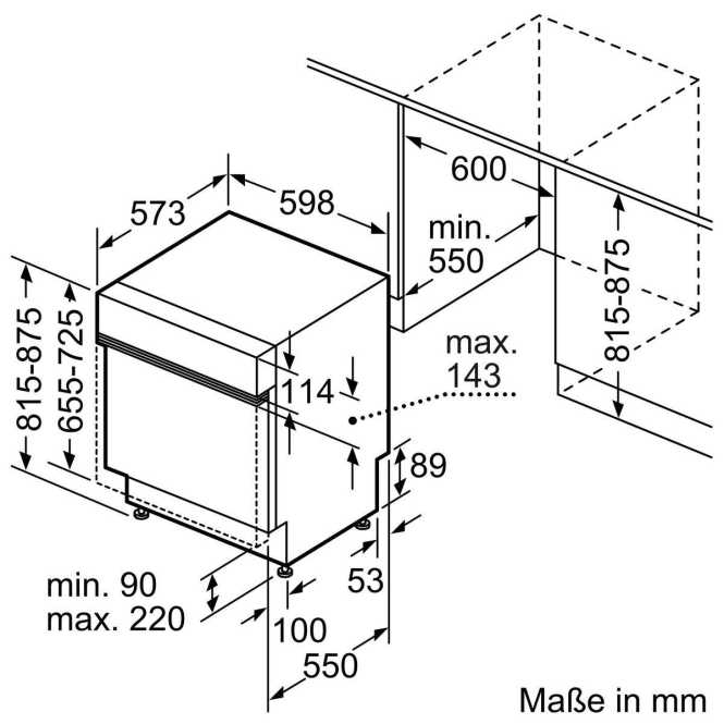 Geschirrspüler teilingriert Serie 4 60 cm SMI4HAS19E 