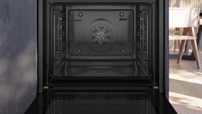 Einbau-Herd iQ300 60 x 60 cm Deep black inox 