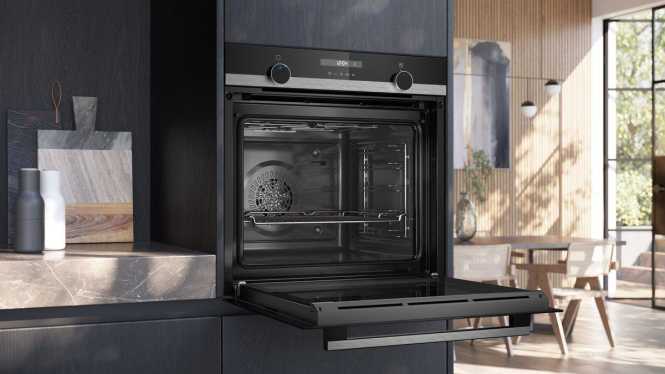 Einbau-Backofen iQ500 60x60 cm Edelstahl 