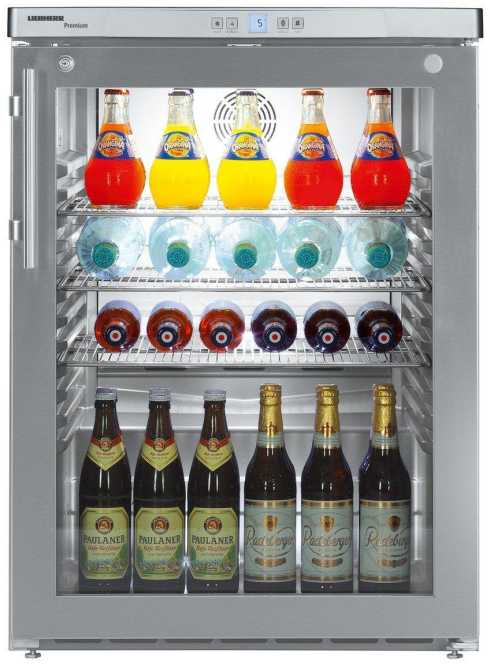 Umluftkühlschrank unterbaufähig mit Isolierglastür FKUv 1663 
