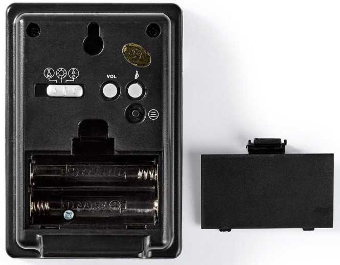 Drahtlos-Türklingel-Set Batteriebetrieb 36 Melodien 80 dB IP44 schwarz 