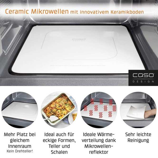Mikrowellenherd mit Grillfunktion freistehend MG 25 Ecostyle Ceramic 