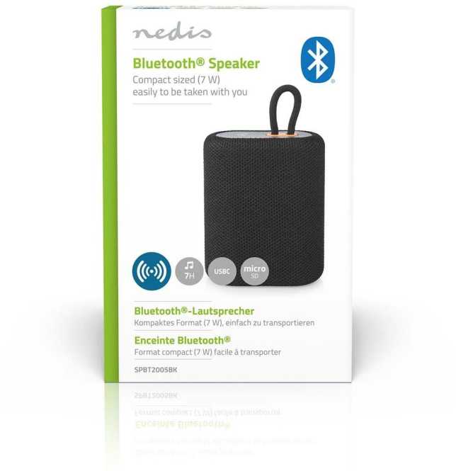 Bluetooth Lautsprecher SPBT2005BK 7W eingebautes Mikro Mono schwarz 