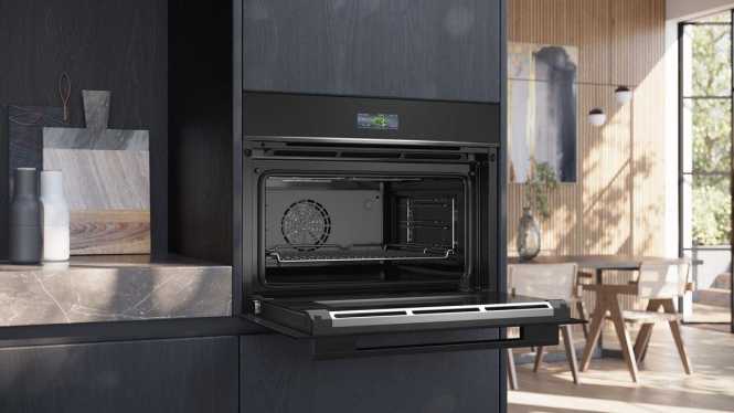 Kompaktbackofen Einbau iQ700 schwarz CB734G1B1 