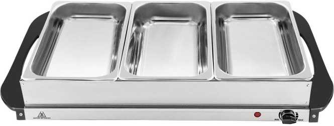 2 in 1 Buffetwärmer und Warmhalteplatte 4.1 
