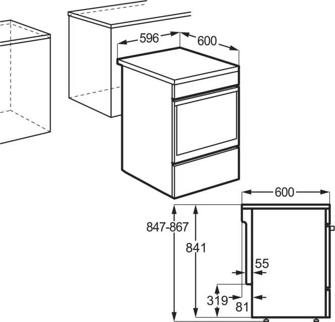 Standherd mit Induktions-Kochfeld CIB6499APB 