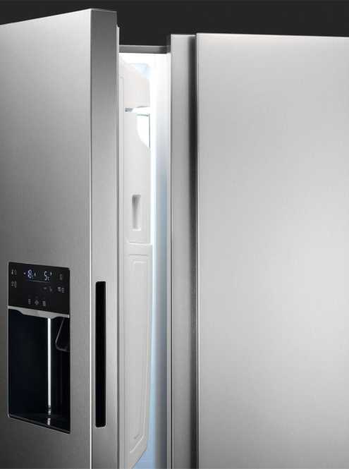 Side by Side Kühl-Gefrierkombinaton 1770 mm 572 L Edelstahl 