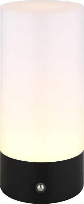 Tischleuchte 1,8W LED RGBW 160lm Lex schwarz +Akku 