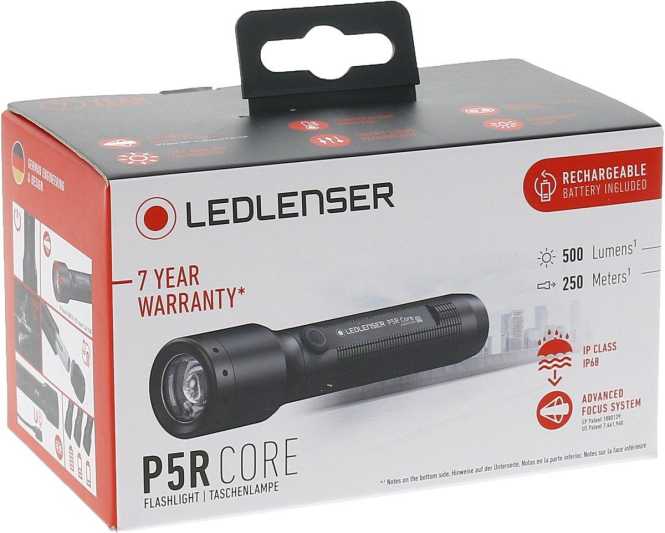 P5R Core LED Taschenlampe 1xAkku max. 500 lm IP68 