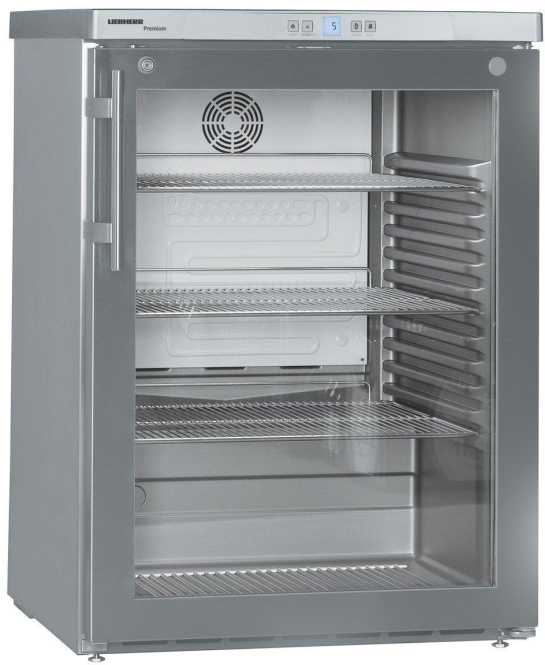 Umluftkühlschrank unterbaufähig mit Isolierglastür FKUv 1663 
