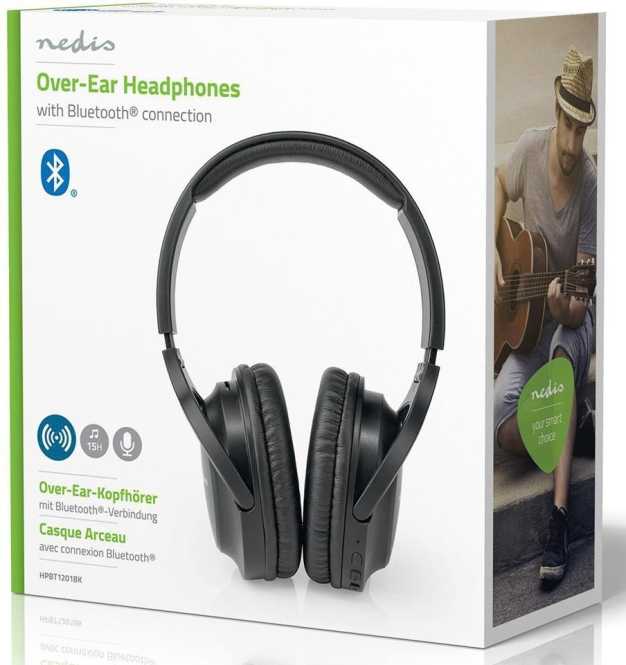 Kabellose Kopfhörer Bluetooth Over-Ear Schwarz 