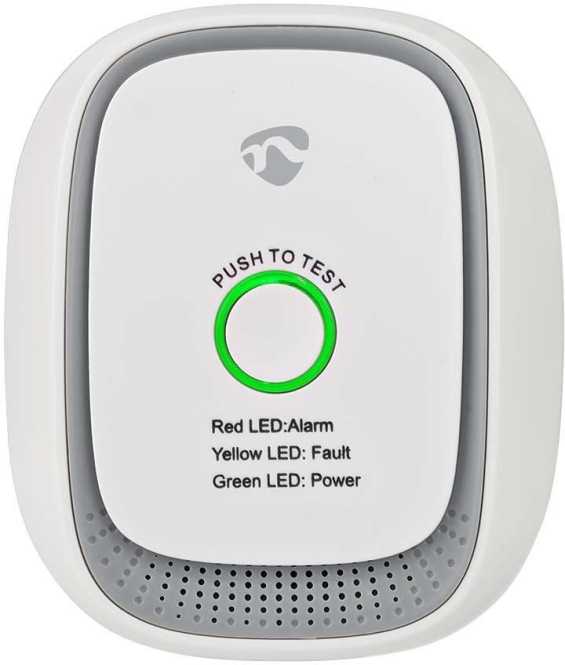 Smartlife Gasdetektro ZBDG11CWT Mit Testtaste 75 dB Weiss 