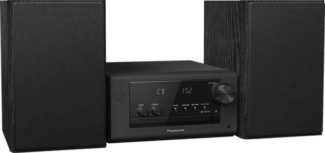Mikro-Stereoanlage Bluetooth DAB+ USB CD 80 W schwarz 