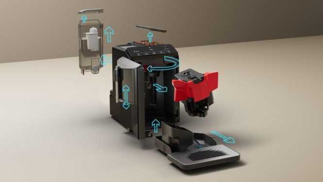 Kaffeevollautomat EQ300 Klavierlack schwarz 