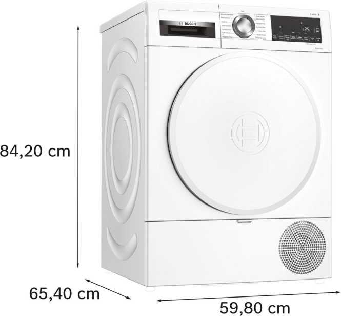 Wärmepumpentrockner Serie 6 8kg WQG233DF4 weiß 